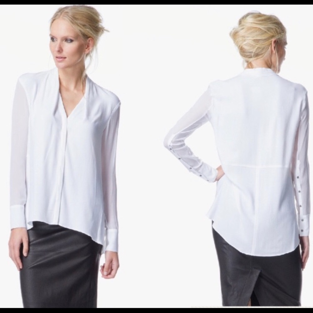 HELMUT LANG Morse Drape Blouse